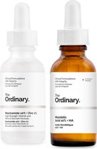 Blemish Prone Set 2x 30ml The Ordinary - Niacinamide 10% en Zinc 1% - Mandelic Acid 10% pigmentvlekken verwijderen