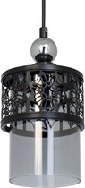 Smoke Hanglamp '' Solo smoke '' rookglas verlichting - zwart - grijs - industrieel