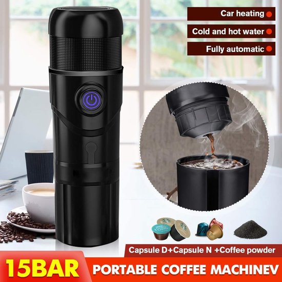 60 ml Portable Voiture Cafetière USB Pod machine Capsule espresso Kit voyage 12 V 