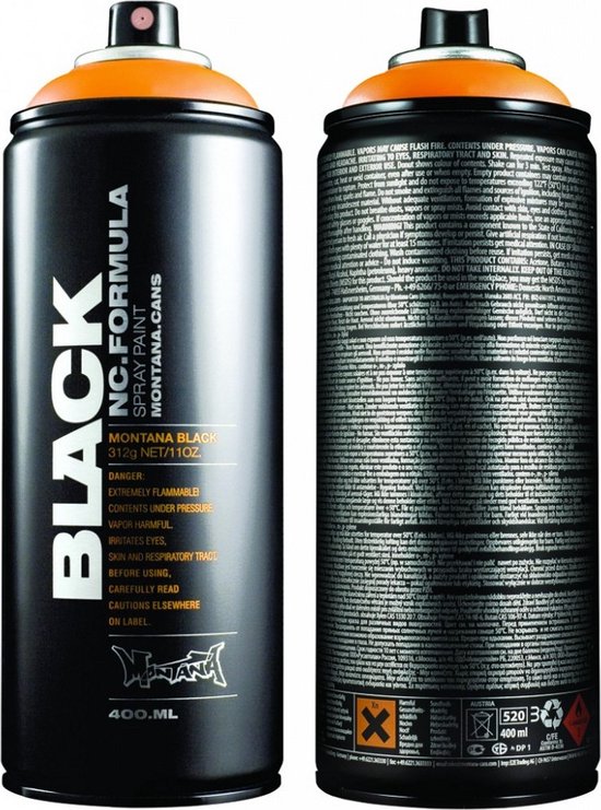 Montana BLACK 7140 Industrii. Spray paint 400ml - CROP