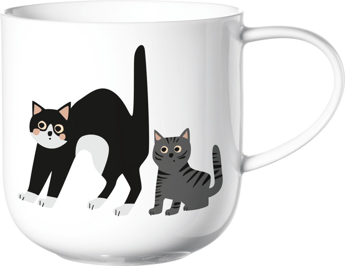 ASA - Coppa - Katten en Honden - Kop Katten - Porselein - Wit