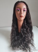 Braziliaanse Remy pruik - 26 inch bruin P4/30kleur steil menselijke haren - 180% dichtheid real human hair  lace front wig