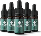 Dutch Natural Healing - CBD olie 10ml - 8% 825mg naturel smaak 5-pack