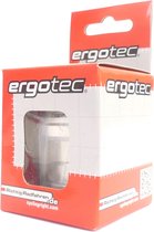 Balhoofdset Ergotec A118GC-ES 1 1/8" met draad en 65° stuurblokkade - zilver