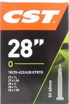CST - Binnenband Fiets - Frans Ventiel - 40 mm - 27/28 x 7/8 - 1.00