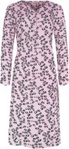 Dames nachthemd lange mouwen met panterprint XL 42-46 roze