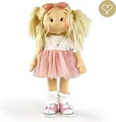 Lullu Dolls - Fien - Luxe Handgemaakte pop - Soft touch - Duurzaam - Unieke poppen - Stoffen pop - Kerst Kado Tip