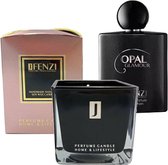 Oriëntaal, Bloemige merkgeur voor dames - JFenzi - Kaars Opal Glamour - 40uur branduren + Eau de Parfum - Opal Glamour 100ml ✮✮✮✮✮