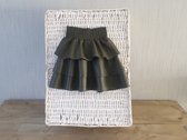 Stoere leder look rok 158/164