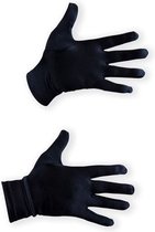 Handschoenen zwart satijn