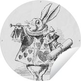Cercle de jardin Alice au Pays des Merveilles - 60x60 cm - Affiche de jardin
