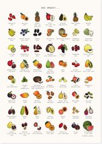 AAI - Keuken accessoire - Hoe smaakt... Fruit poster - A4 formaat