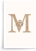Walljar - Alfabet M - Muurdecoratie - Poster