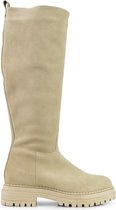 PS Poelman LUNA Dames Hoge Laarzen - Beige - Maat 41