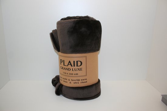 Grand Luxe - Plaid - Stone - 150 x 200cm