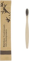 Vegan Tandenborstel Bamboe - 100% Vegan - Plasticrvij - Bamboe Tandenborstel - Milieuvriendelijke Tandenborstel - Duurzame Tandenborstel - Zwarte Tandenborstel - Vegan Tandenborstel - Fijne T