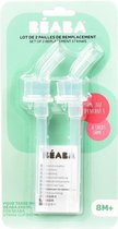 BEABA Vervangend rietje x2 - rietje beker 240 ml