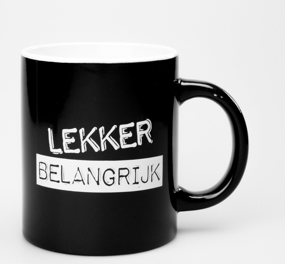 Paper Dreams Mok Black & White Lekker 330ml Keramiek Zwart/wit