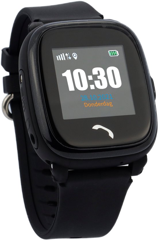 One2track Connect Play - GPS telefoonhorloge voor kinderen - Zwart - GPS met belfunctie - GPS horloge Kind - one2track