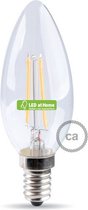 LEDatHOME - Gloeilamp filament Led Olive 4W E14 Clear