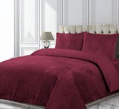velvet couture dekbedovertrekset fluweel 240x200/220 lisimo-rood