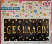 Banner 40 x 80 cm "Geslaagd" (1ST)