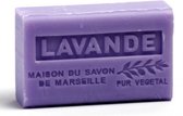 La Maison du Savon de Marseille - 4 x Marseille zeep - Biologische Shea Butter Zeep - LAVANDEL - à 125 gr.