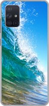 Geschikt voor Samsung Galaxy A51 hoesje - Een close-up van een golf die breekt voor de kust van Hawaii - Siliconen Telefoonhoesje