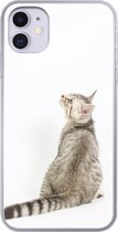Geschikt voor iPhone 11 hoesje - Kat - Huisdieren - Vacht - Siliconen Telefoonhoesje
