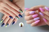 2 pakken luxe french plaknagels - 48 stuks - nepnagels - french nagels - nagels - mooie plaknagels - plak nagels - nep nagels - nagellijm - lange nepnagels - lange plaknagels - pre