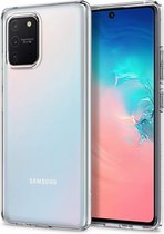 Samsung S10 lite Hoesje Transparant - Samsung Galaxy S10 lite Siliconen Hoesje Doorzichtig - Samsung S10 lite Siliconen Hoesje Transparant - Back Cover - Clear