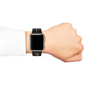ENROUGE Apple Watch Strap 38 / 40 / 41 mm BERRY BLACK | Luxe Horlogeband van Echt Leer | Gepersonaliseerd met Naam of Initialen | 100% Leder | Cadeautip Inclusief Geschenkverpakkin