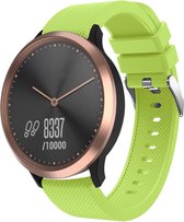 Siliconen Smartwatch bandje - Geschikt voor  Garmin Vivomove HR silicone band - lichtgroen - Strap-it Horlogeband / Polsband / Armband