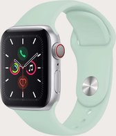 Siliconen Apple Watch Bandje - Mintgroen - 38/40/41 mm - Apple Watch Series 1 2 3 4 5 6 7 SE - Geschikt voor Apple Watch