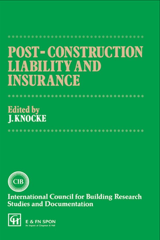 Post-Construction Liability and Insurance - cover