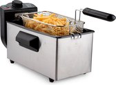 Bol.com alpina Friteuse - Frituurpan - 3 Liter - 2000 Watt - Roestvrij Staal - Met Thermostaatknop aanbieding