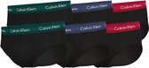 Calvin Klein 6-pack hip brief heren slips zwart