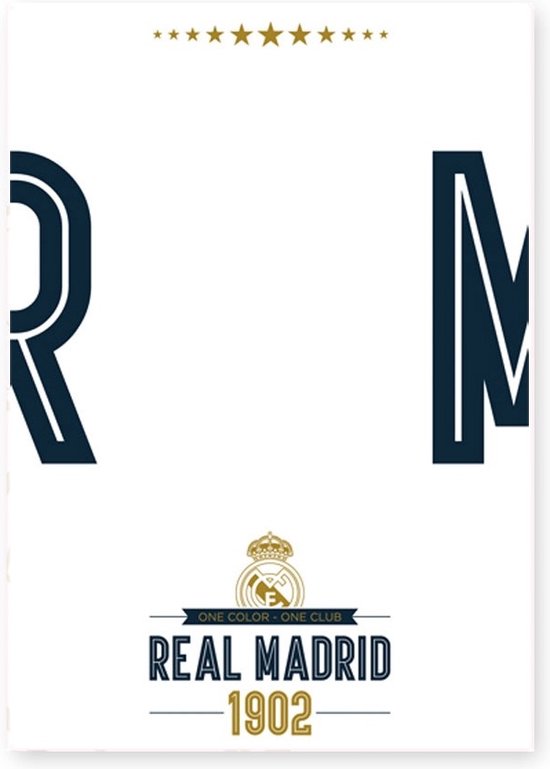 Real Madrid White Board - Muursticker - 47 x 67 cm - Multi