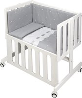 Don Algodon Beddengoed de lit Zoe Junior Katoen Grijs/ blanc 3 pièces