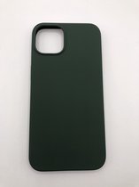 Hoogwaardige Siliconen back cover case - Geschikt voor iPhone 13 - Premium Kwaliteit TPU hoesje Groen (Past Alleen iPhone 13)