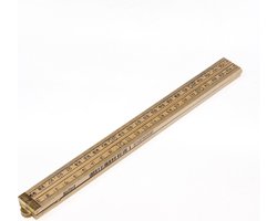 IRONSIDE Duimstok Hout - 4-delig - Ramin - 1 m
