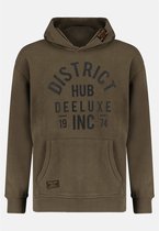 DEELUXE Hoodie met logo  ALVAN Dark Khaki