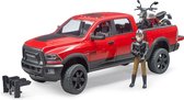 Bruder 02502 RAM 2500 Power Wagon + Ducati en BWorld Figuur