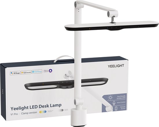 Lampe de bureau intelligente Yeelight - Avec pince - Amazon Alexa -  Éclairage intelligent | bol.com