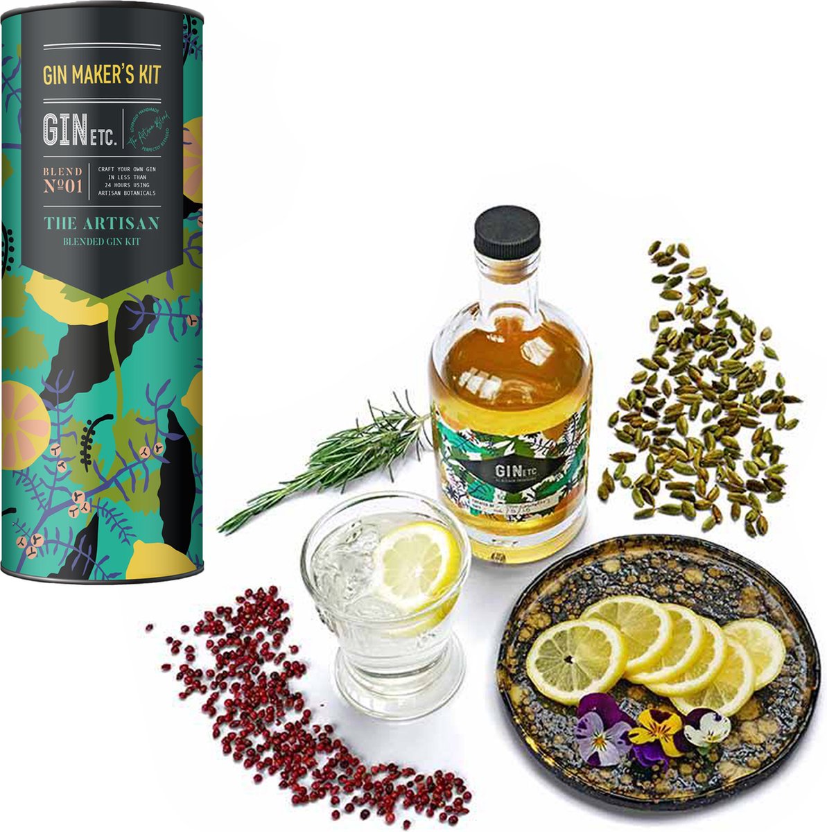 Gin Tonic Geschenkset Gin Tonic Kruiden Cocktail Set Gin Tonic Pakket bol