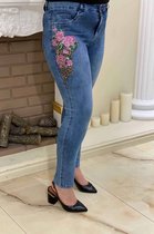 Dames jeans hoge taille blauw maat 44