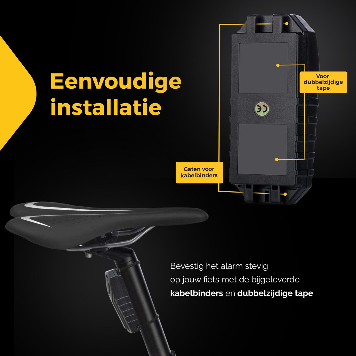 Anti-diefstal Fietsalarm, 113db Waterdicht Draadloos Alarm Met Afstandsbediening Voor Fiets E Bike Motorfiets Scooter Trai Zgf