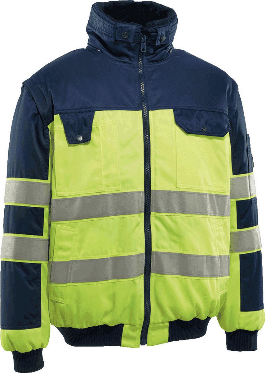 Pilotjack Livigno Hi-vis Geel/marine Xl