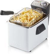 DOMO DO519FR Friteuse - 4,5L - Frituurpan - 3200W - Inox/Wit