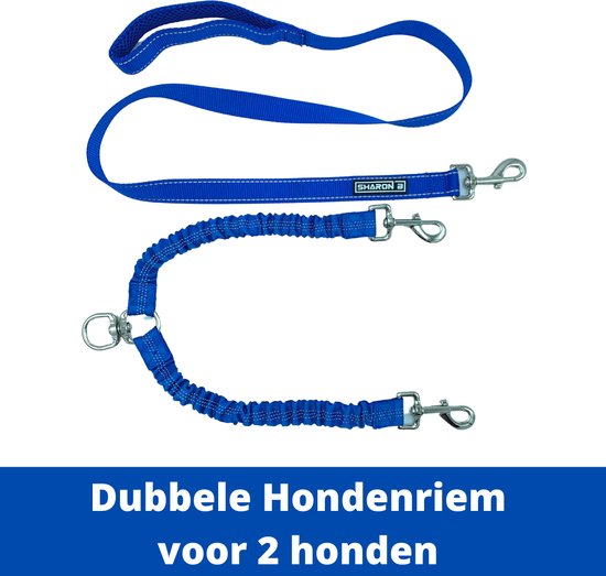 Ejoyous Dubbele Intrekbare Hondenriem Met LED Licht - Donkergrijs